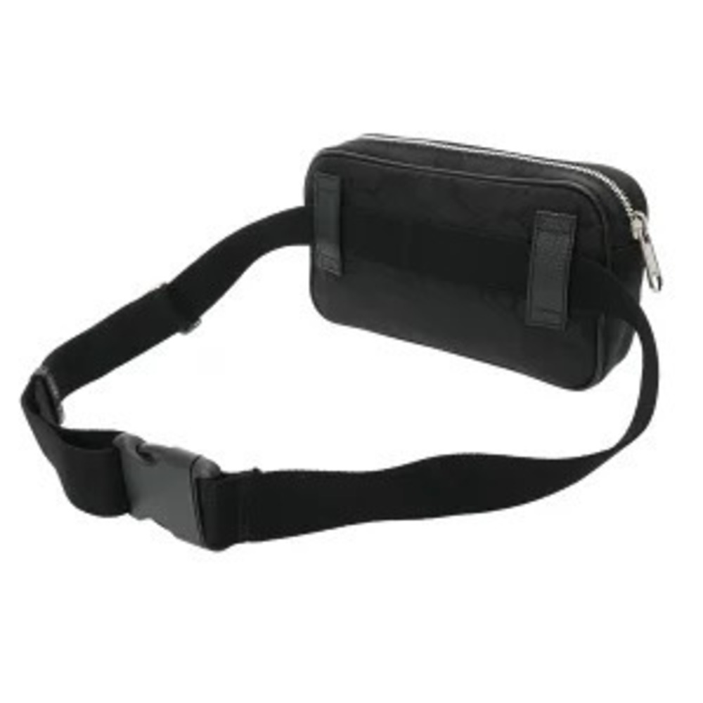 Gucci Body Black Off Grid Leather Bag GG Belt The